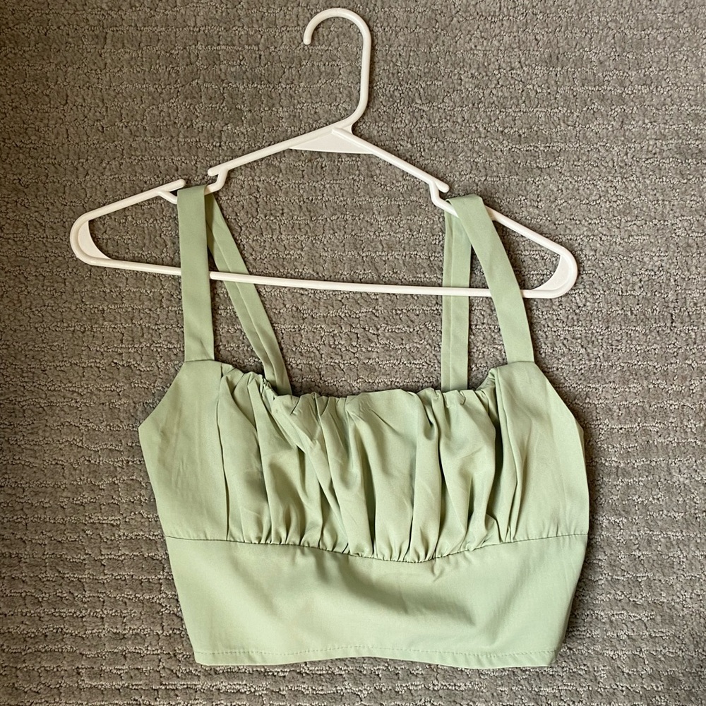 Shein | Green Crop Top | Medium | Never Worn
